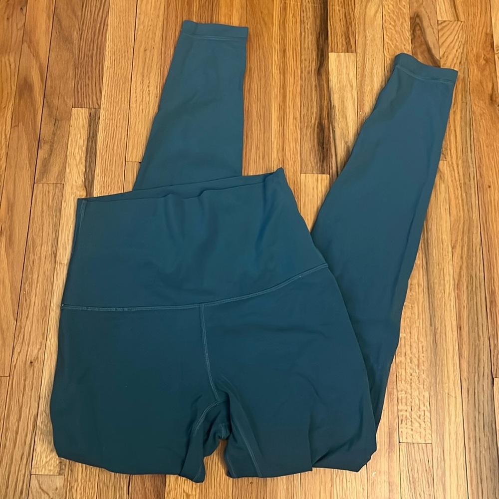 lululemon teal align leggings 28”